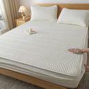 Axyaa Ultrasonic Waterproof Mattress Protector Embroidered Fitted Sheet