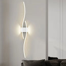 Axyaa Modern LED Wall Lamps - Black White, Long Strip Design for Living Room and TV Wall