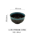 Axyaa Japanese Style Rice Bowl Set of 4 White Ceramic Salad Soup Seasoning Breakfast