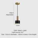 Axyaa Nordic Minimalist Golden Pendant Light Bedside Lamp