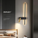 Axyaa LED Swing Spotlight Wall Lamp Adjustable for Bedside Reading or Living Room Sconce