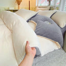 Axyaa Milk Velvet High Gram Duvet Cover - Thick & Warm Large Double Bedding