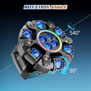 Axyaa 150W RGBW Moving Head Light for DJ Disco Party - Voice Control & DMX