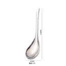 Axyaa Large Round Head Stainless Steel Soup Spoon Rice Ladle with Big Capacity