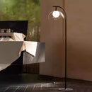 Axyaa LED Glass Shade Floor Lamp - Modern Minimalist Living Room and Bedroom Lighting