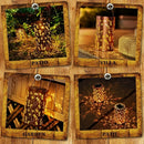 Solar Dragonfly Hanging Lantern by Axyaa - Metal Garden Light with Warm White & Amber LEDs