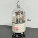 Makeup Brush Organizer with 360° Rotation and Dust Cover by Axyaa