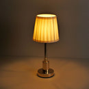 Axyaa Gold Fabric LED Rechargeable Desk Lamp - Nordic Design for Hotel, Bar, Restaurant