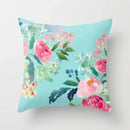 Axyaa Flower Butterfly Pattern Cushion Cover - Sofa Decoration Pillowcase