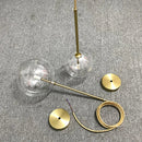 Luxury Glass Ball Chandelier Light by Axyaa: Modern Living Room Bedroom Decor Dining Pendant Lamp