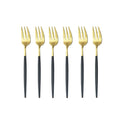 Axyaa Stainless Steel Mini Fork Set for Desserts and Salads