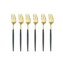 Axyaa Stainless Steel Mini Fork Set for Desserts and Salads