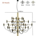 Axyaa Scandinavian Designer Ceiling Chandelier LED Pendant Lamp for Home Decor