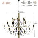 Axyaa Scandinavian Designer Ceiling Chandelier LED Pendant Lamp for Home Decor
