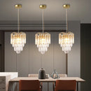 Crystal Pendant Light: Light Luxury Bar Counters LED Hanging Lamp & Home Lighting by Axyaa