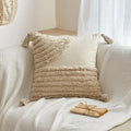 Axyaa Bohemian Tufted Tassel Throw Pillow Covers - Modern Home Decor
