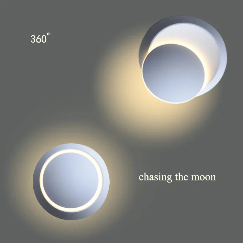 Axyaa Rotatable LED Wall Lamp for Living Room & Bedroom - Modern, 5W