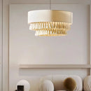 Axyaa Bohemian Hemp Rope Tassel Pendant Light: Minimalist Art for Home Decor