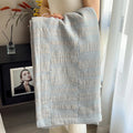 Axyaa Boho Cotton Throw Blanket for Bed Couch All Seasons Lightweight Quilt