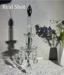 Axyaa Crystal Chandelier: Nordic Palace Niche Pendant Light for Home & Hospitality