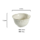 Axyaa Vintage Ceramic Double Ear Salad Bowl for Restaurant and Home