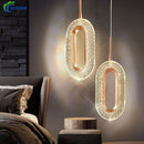 Axya Crystal LED Pendant Lamps for Modern Indoor Home Lighting