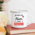 Axyaa Atsem Top Mug | Enamel Coffee Cup School Gifts