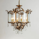 Axyaa Crystal Pendant Chandelier for Home Decor Lighting