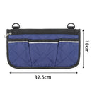 Axyaa Wheelchair Armrest Storage Bag - Large Capacity Organizer