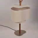 Nordic Style Wood Table Lamp with Cloth Shade by Axyaa – Vintage Design for Home and Hotel