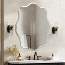 Axyaa Oval Beveled Edge Accent Mirror for Bathroom and Vanity