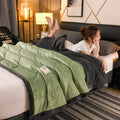 Axyaa Plush Triple-Layered Warm Blanket for Autumn/Winter