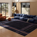 Axyaa Retro Style Large Waterproof Carpet for Living Room, Non-slip Soft Rug