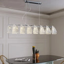 Axyaa Glass Flower Ring Pendant: Nordic Light Luxury Modern Dining Room Fixture