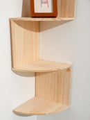 Corner Wall Shelf Axyaa - Space-Saving Storage Rack for Aesthetic Room Decor