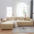 Axyaa Solid Color Waterproof Sofa Cover, Elastic Fabric, Full Bag Design