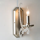Axyaa Crystal Chandelier: French-style Silver LED Pendant Light, Retro E14 Bar Lamp