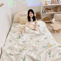 Axyaa Cartoon Milk Fleece Lamb Blanket - Spring/Autumn Season Sofa Nap Blanket