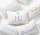 Axyaa Personalized Letter Embroidery Cotton Pillowcase - Smart Gift for Family & Friends
