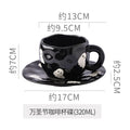 Axyaa Pumpkin Ceramic Coffee Cup, Halloween Decorative Mug, 350ml