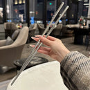 Axyaa Stainless Steel Hot Pot Chopsticks, 45cm Long Serving Chopsticks