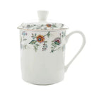 Axyaa Bone  Wake Up Coffee Mug, Flower Tea Cup with Lid