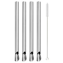 Axyaa Stainless Steel Straw Set for Bubble Tea & Smoothies