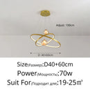 Axyaa LED Pendant Chandelier with Inner and Outer Ring Lighting