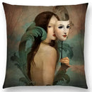 Axyaa Elegant Lady Fantasy Pillow Case for a Free Mind