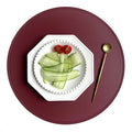 Axyaa Black Round Non-Slip Placemats Set for Durable Table Decor