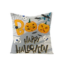 Halloween Anime Linen Cushion Cover for Home Decor by Axyaa