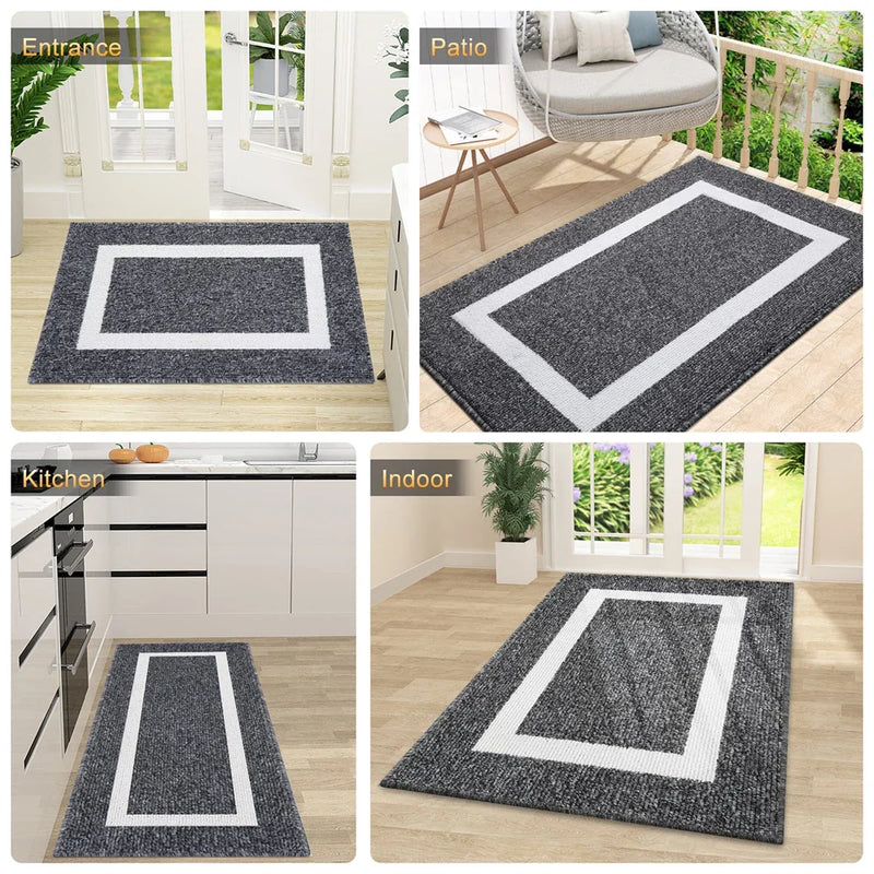 Axyaa Absorbent Bathroom Foot Mat: Non-slip Quick Drying Bath Rug