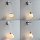 Axyaa Iron Canopy LED Wall Lamp with Pull Chain Switch - Modern Nordic Design