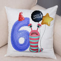 Axyaa Nordic Monster Pillow Case 45x45cm Decor for Happy Birthday Theme